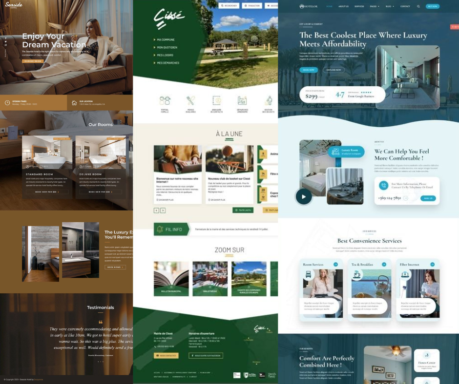 landing page - hotel